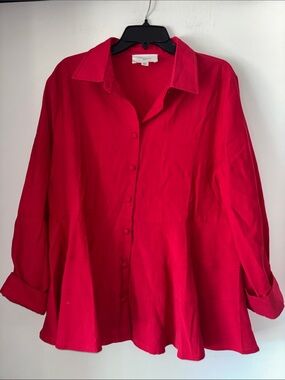 Pomander Place Red Blouse
